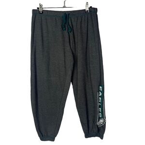 NFL Philadelphia Eagles Gray Logo Cropped Sweatpants M
